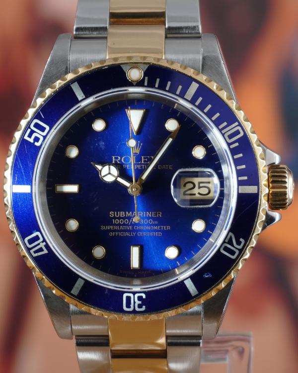 Rolex Submariner Date "Bluesy" 40MM Blue Dial Two-Tone Oyster Bracelet (16613)