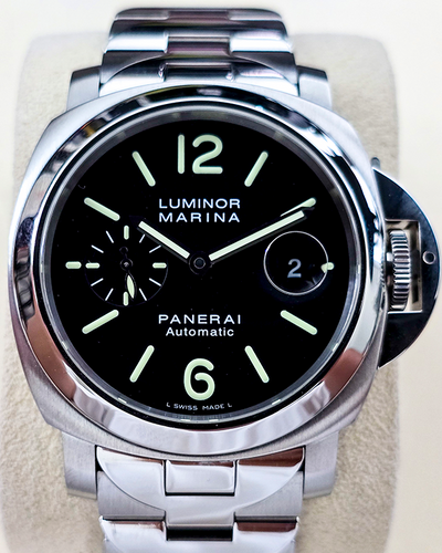 No Reserve - 2006 Panerai Luminor Marina L.E. 44MM Black Dial Steel Bracelet (PAM00220)