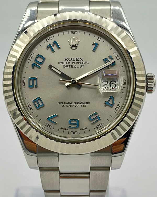 2013 Rolex Datejust II 41MM Silver Dial Steel Bracelet (116334)