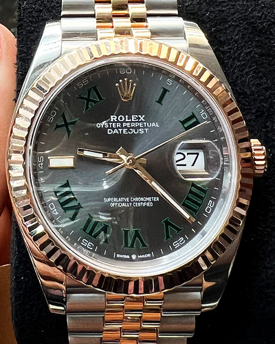 2022 Rolex Datejust "Wimbledon" 41MM Slate Dial Two-Tone Jubilee Bracelet (126331)