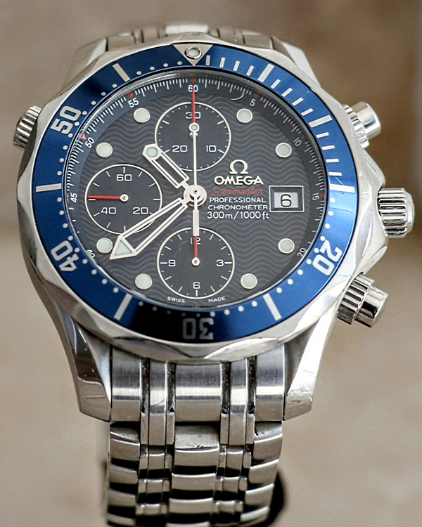 Omega Seamaster Professional Diver 300M 41.5MM Blue Dial Steel Bracelet (2225.80.00)