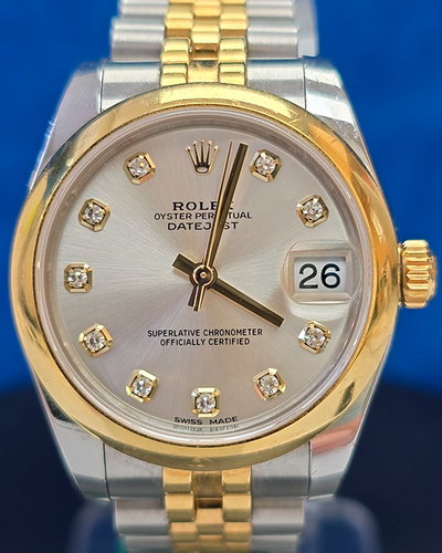 2019 Rolex Datejust 31MM Silver Dial Two-Tone Jubilee Bracelet (178243)