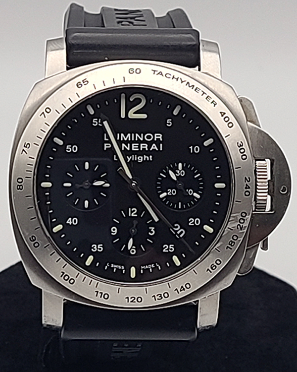 Panerai Luminor Marina Daylight Chronograph 44MM Strap Black Dial (PAM00250)