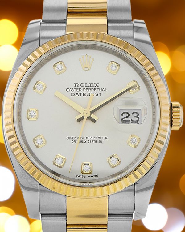 Rolex Datejust 36MM White Dial Two-Tone Bracelet (116233)