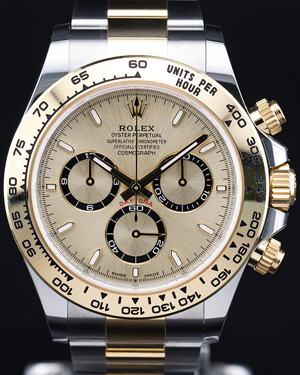 2024 Rolex Cosmograph Daytona 40MM Champagne Dial Two-Tone Oyster Bracelet (126503)