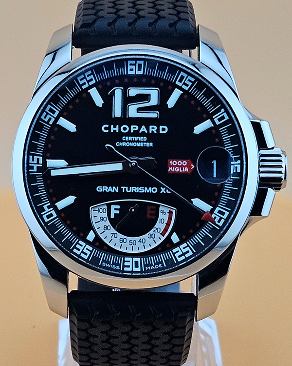 2015 Chopard Mille Miglia GT XL 44MM Black Dial Rubber Strap (168457-3001)