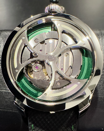 2023 MB&F MAD 1 Edition Green 42MM Skeleton Dial Leather Strap (M.A.D. 1)