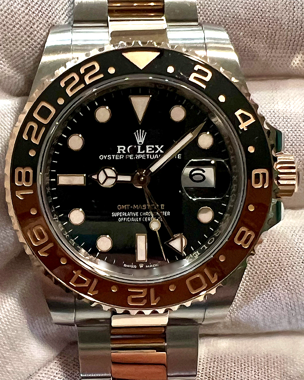 2023 Rolex GMT-Master II "Root Beer" 40MM Black Dial Two-Tone Oyster Bracelet (126711CHNR)