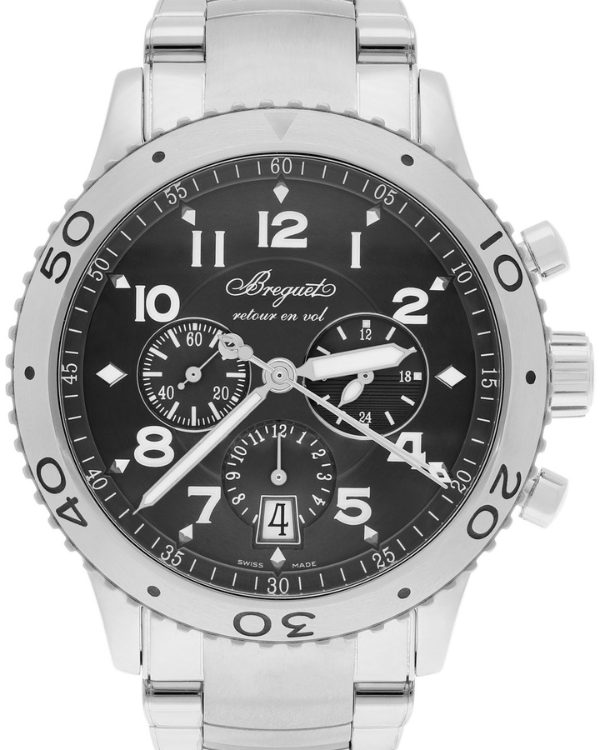 2019 Breguet Type XXI 42MM Grey Dial Steel Bracelet (3810ST/92/SZ9)