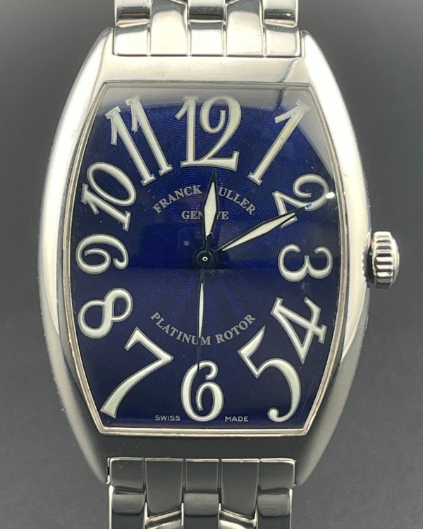 Franck Muller Cintrée Curvex 25MM Quartz Steel Blue Dial (1752 QZ)