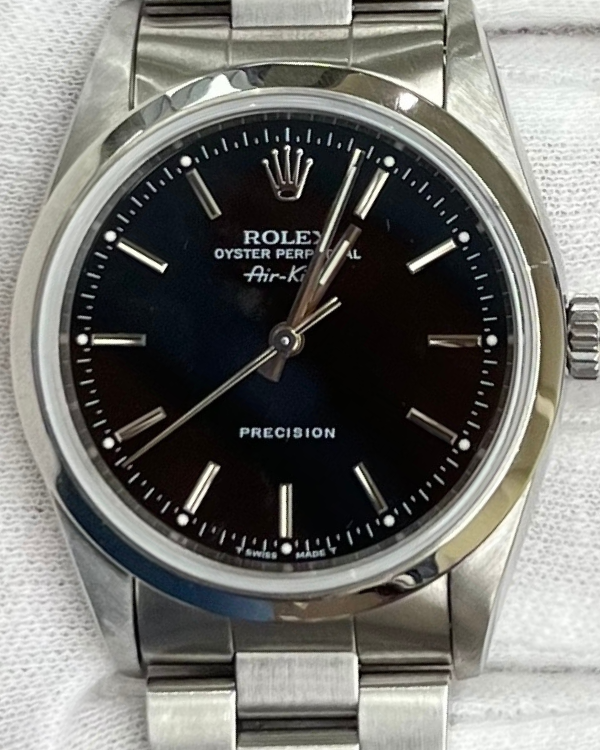 1999 Rolex Air-King 34MM Oystersteel Black Dial (14000M)