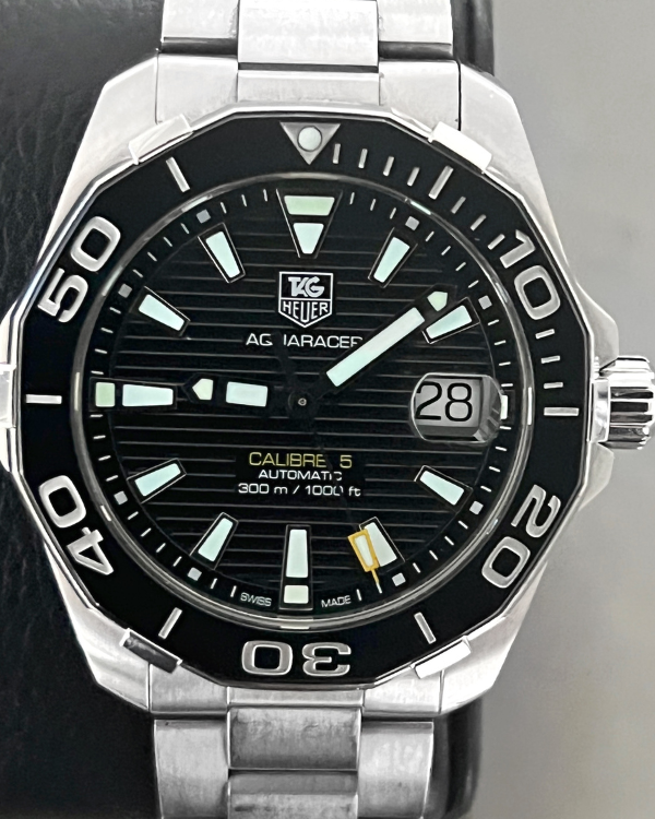 TAG Heuer Aquaracer 300M 43MM Black Dial Steel Bracelet (WAY201A.BA0927)