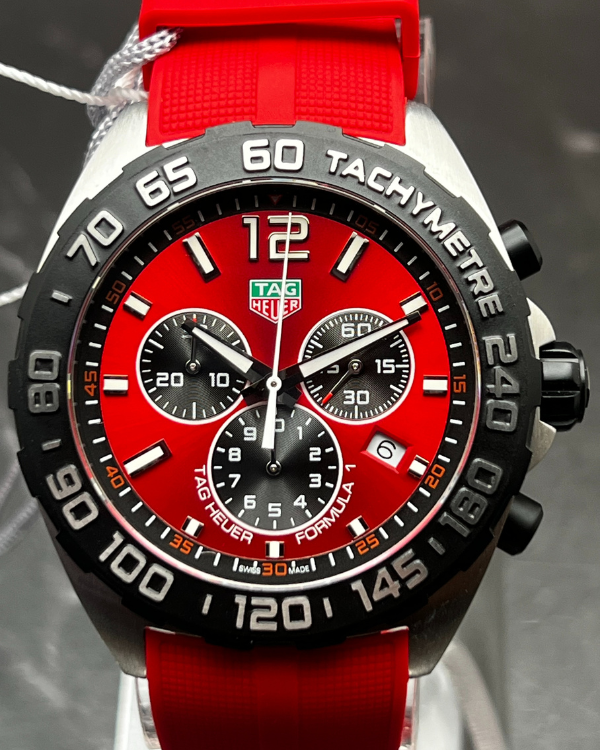 2023 TAG Heuer Formula 1 Quartz Chronograph 43MM Steel Red Dial (CAZ101AN.FT8055)