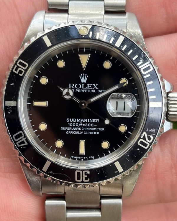 Rolex Submariner Date Vintage 40MM Steel Black Dial (16610)