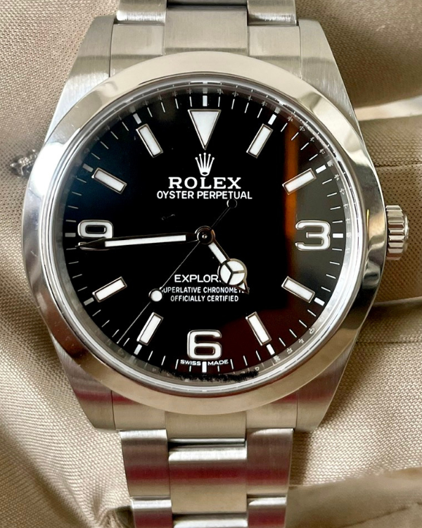 2020 Rolex Explorer 39MM Oystersteel Black Dial (214270)