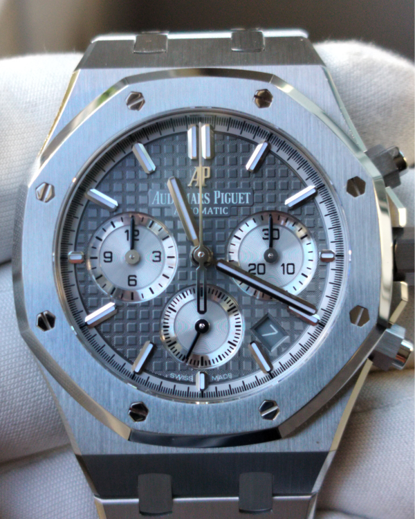 2021 Audemars Piguet Royal Oak Chronograph 38MM Grey Dial Steel Bracelet (26315ST)