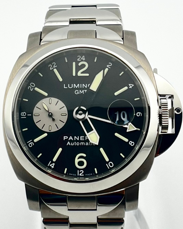 Panerai Luminor GMT Automatic 44mm Titanium Bracelet Black Dial (PAM00161)