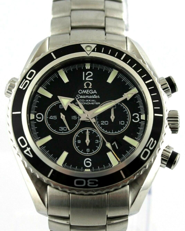 Omega Seamaster Planet Ocean 45.5MM Black Dial Steel Bracelet (2210.50.00)