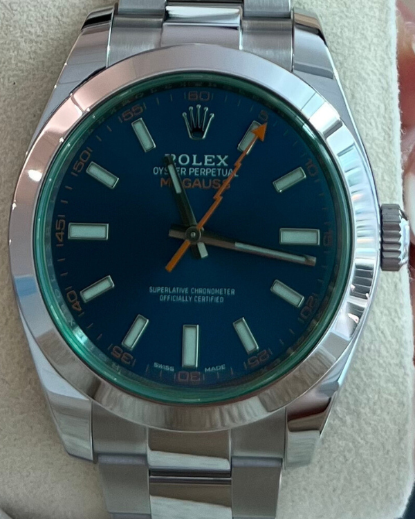 2020 Rolex Milgauss 40MM Blue Dial Oystersteel Bracelet (116400GV)