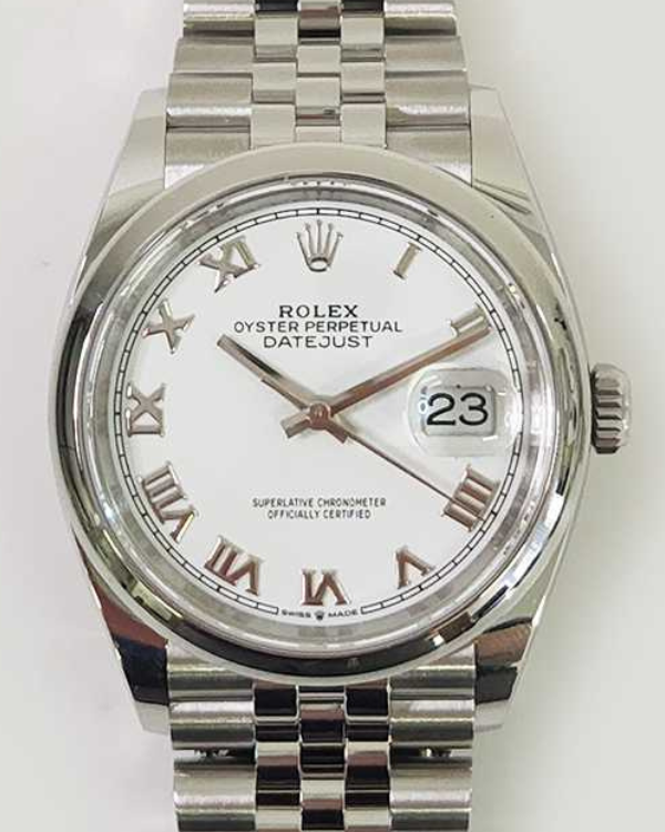 2023 Rolex Datejust 36MM Steel White Dial Jubilee Bracelet (126200)