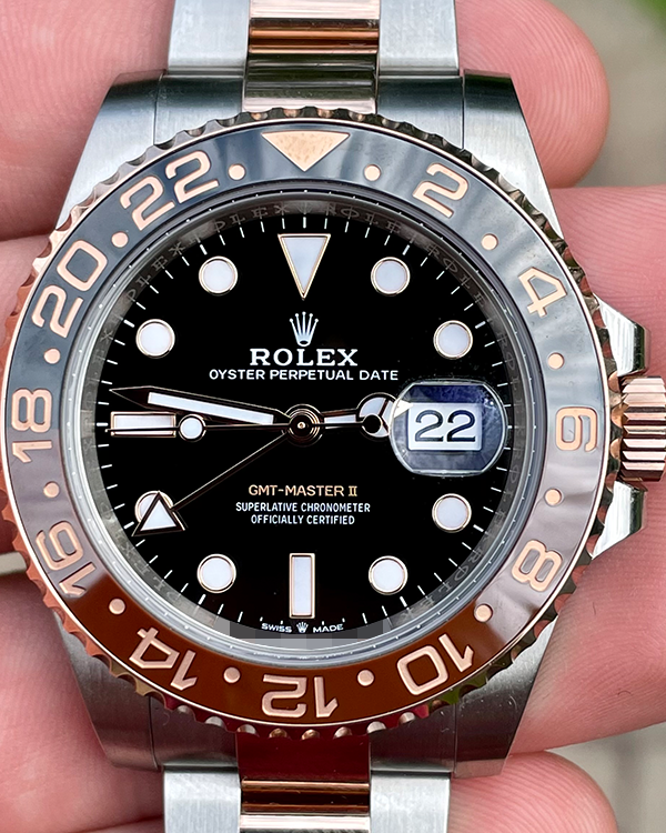 2020 Rolex GMT-Master II "Rootbeer" 40MM Everose Gold And Oystersteel Black Dial (126711CHNR)