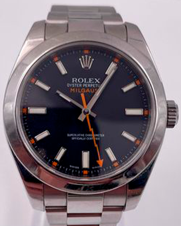2008 Rolex Milgauss 40MM Black Dial Oystersteel Bracelet (116400)