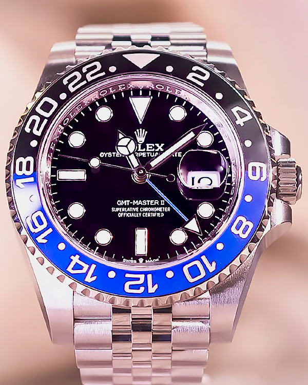 2023 Rolex GMT-Master II "Batgirl" 40MM Black Dial Jubilee Bracelet (126710BLNR)