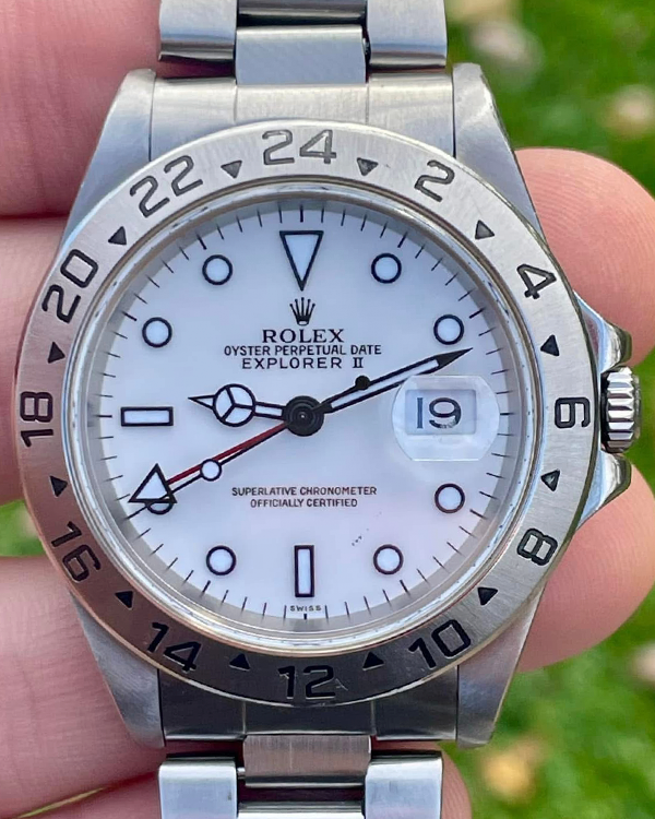 Rolex Explorer II "Polar" 40MM White Dial Oyster Bracelet (16570)