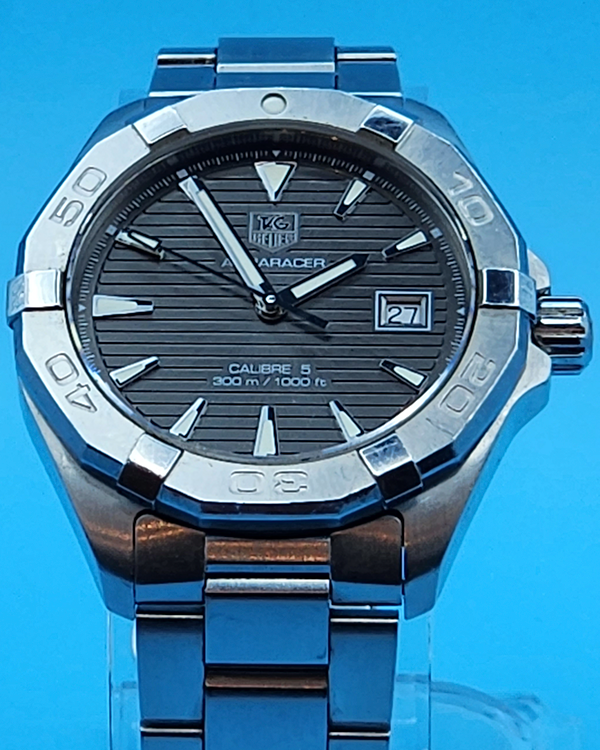 TAG Heuer Aquaracer 300M 41MM Grey Dial Steel Bracelet (WAY2113.BA0928)