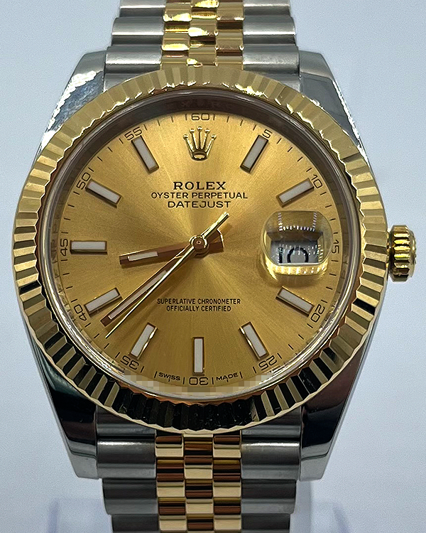 2018 Rolex Datejust 41MM Champagne Dial Two-Tone Jubilee Bracelet (126333)