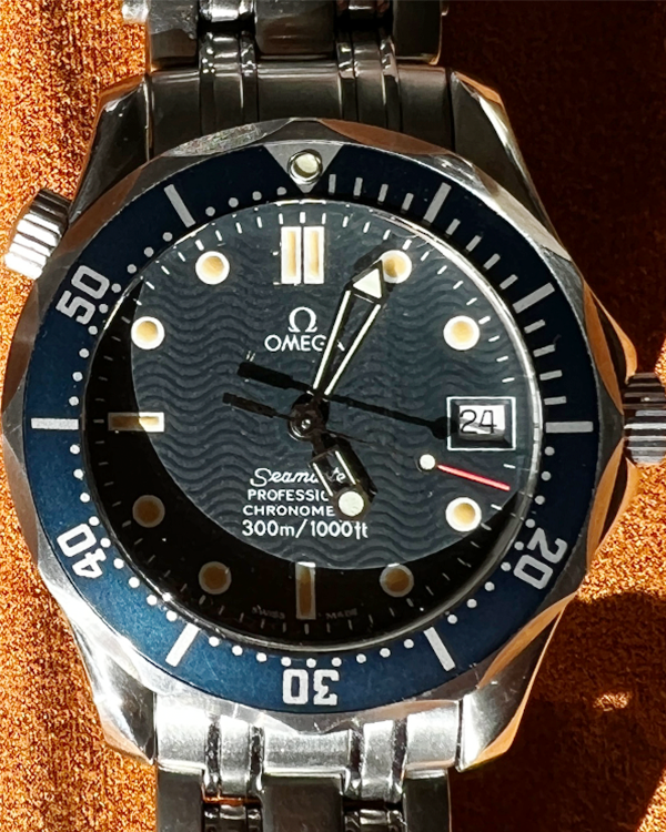 1997 Omega Seamaster 300M Mid Sieze Chronometer Vintage 34.8MM Steel Blue Dial (2551.80.00)