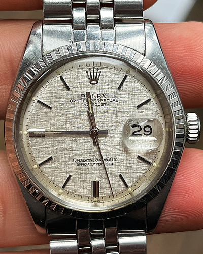 Rolex Datejust 36MM Silver Linen Dial Jubilee Bracelet (1603)