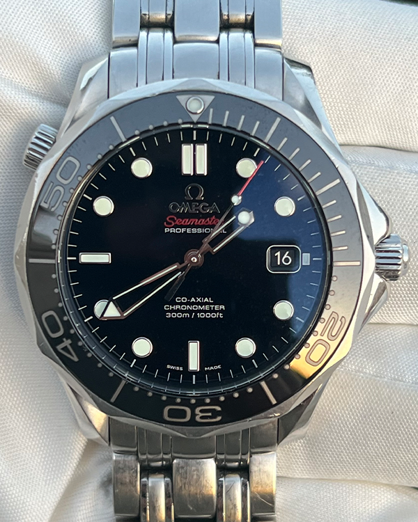 2015 Omega Seamaster Diver 300M 41MM Black Dial Steel Bracelet (212.30.41.20.01.003)