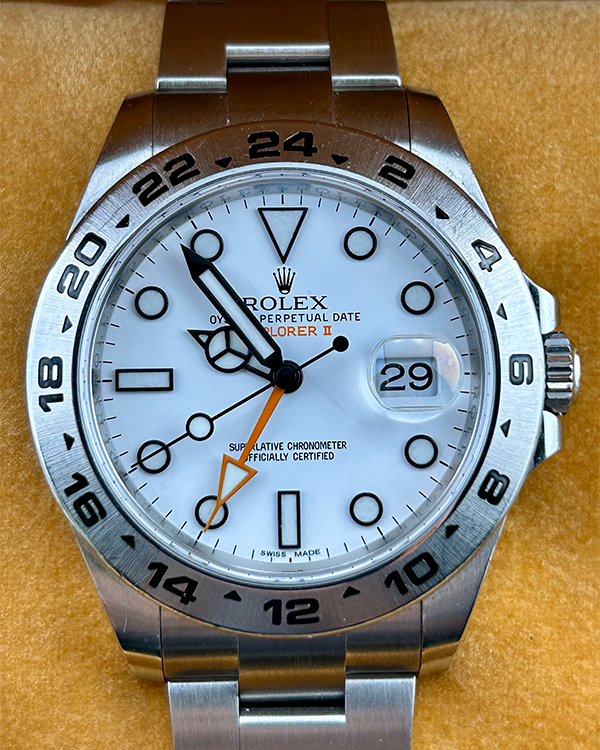 Rolex Explorer II "Polar" 42MM White Dial Oystersteel Bracelet (216570)