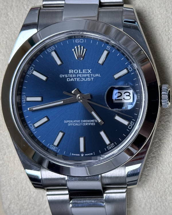 2018 Rolex Datejust 41MM Blue Dial Oyster Bracelet (126300)