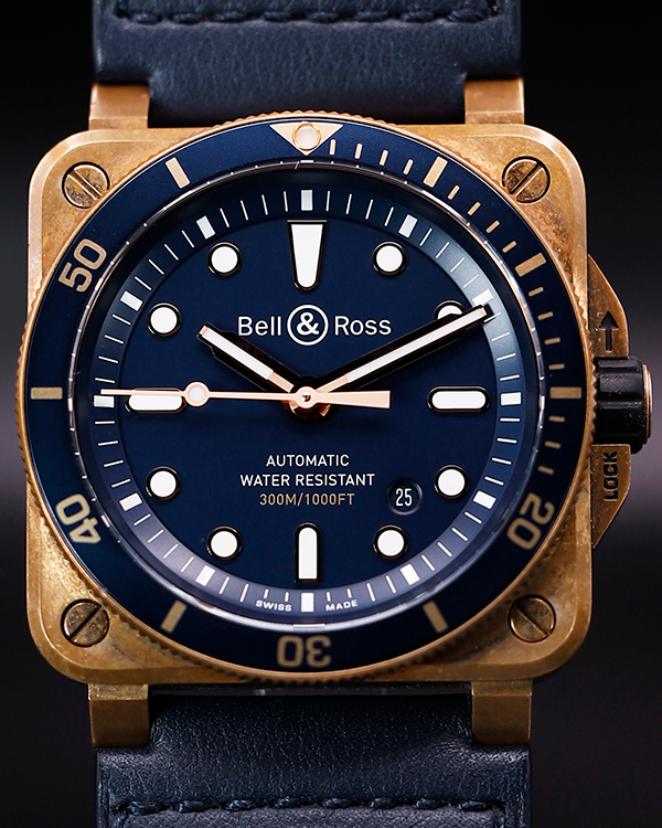 2020 Bell & Ross BR 03 Limited Edition 42MM Bronze and Steel Blue Dial (BR-03-92-DIV-B)