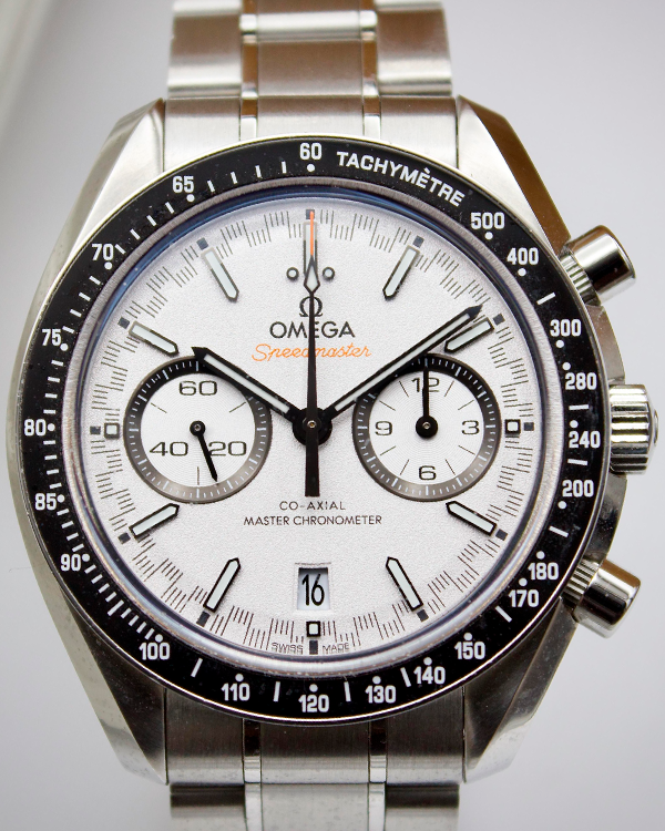 2022 Omega Speedmaster Racing 44.25MM White Dial Steel Bracelet (329.30.44.51.04.001)