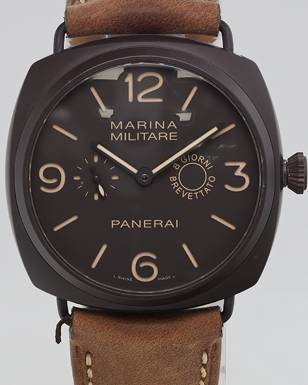 Panerai Radiomir Composite Marina Militare 8 Giorni 47MM Brown Dial Leather Strap (PAM00339)