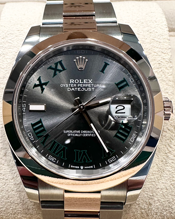 2024 Rolex Datejust "Wimbledon" 41MM Slate Dial Two-Tone Oyster Bracelet (126301)