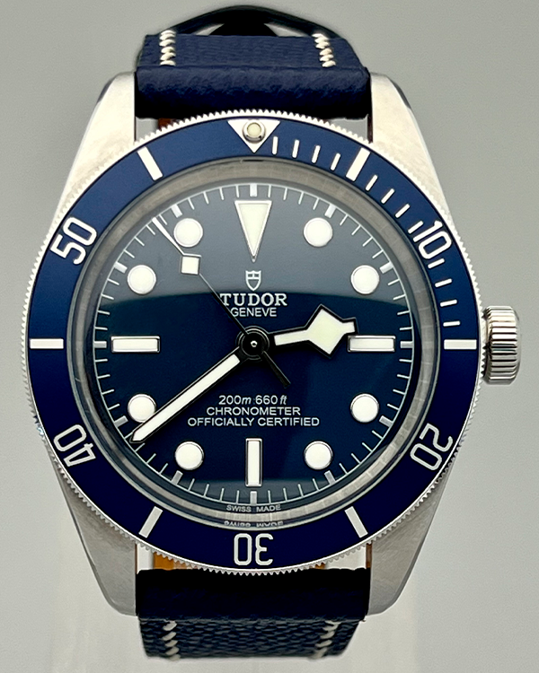 No Reserve - 2022 Tudor Black Bay Fifty-Eight 39MM Blue Dial Leather Strap (79030B)