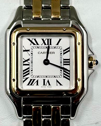 2017 Cartier Panthère De Cartier 27x37MM Quartz Silver Dial Two-Tone Bracelet (W2PN0007)