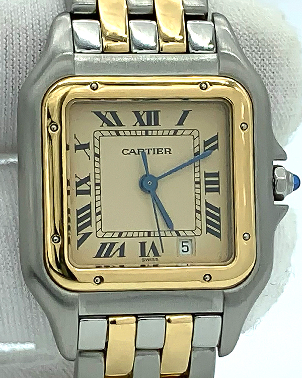 Cartier Panthère De Cartier 27MM Quartz White Dial Two-Tone Bracelet (187949)