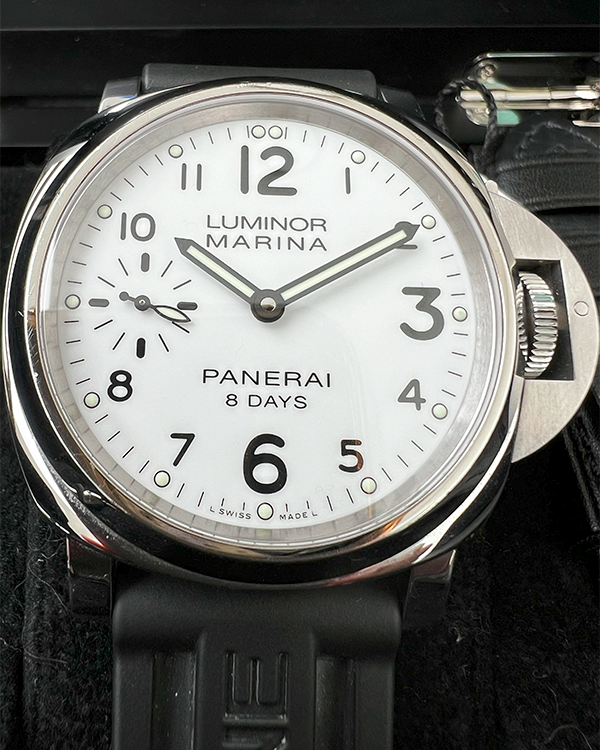 2015 Panerai Luminor Marina 8 Days 44MM White Dial Rubber Strap (PAM00563)