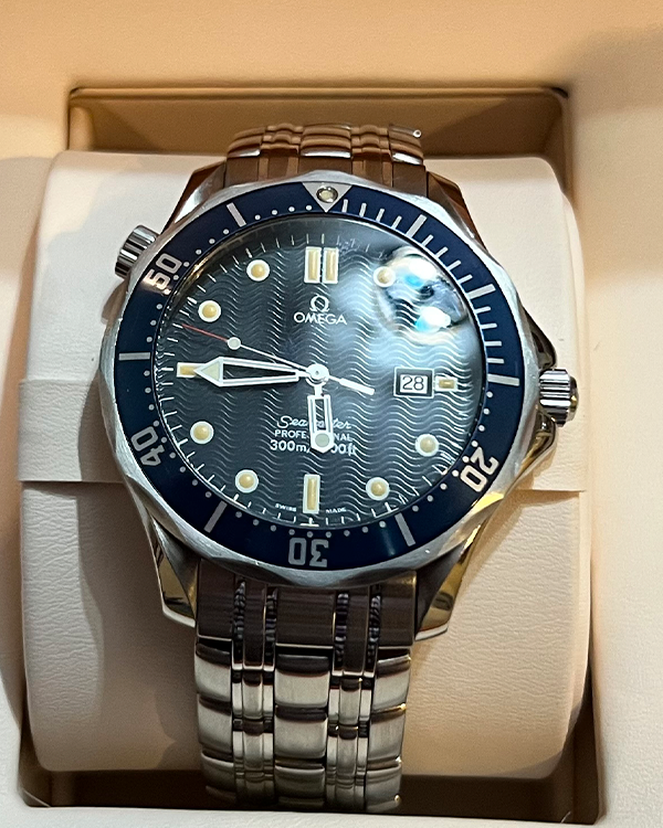 1998 Omega Seamaster 300M Quartz 41MM Steel Blue Dial (2541.80.00)