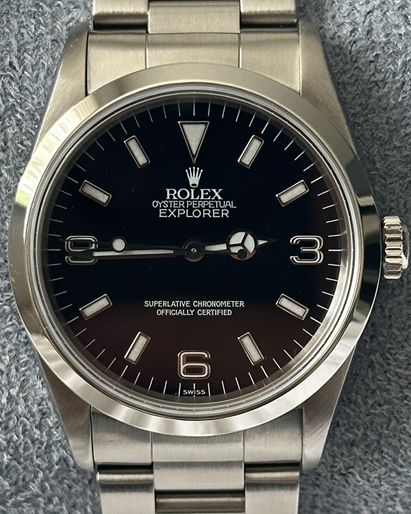 Rolex Explorer I 36MM Black Dial Steel Bracelet (14270)