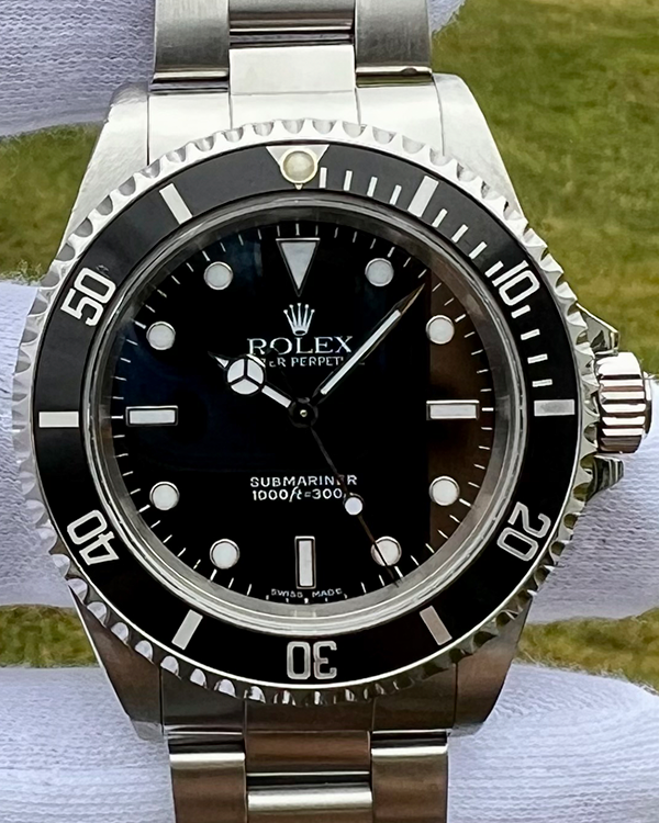 2001 Rolex Submariner No-Date 40MM Black Dial Steel Bracelet (14060M)