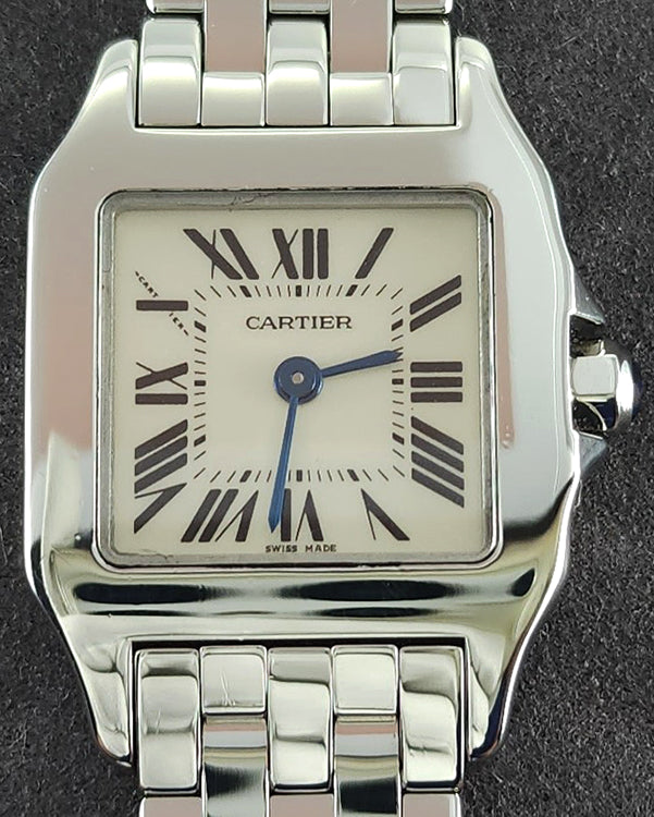 Cartier Santos Demoiselle 20MM Quartz White Dial Steel Bracelet (2698)