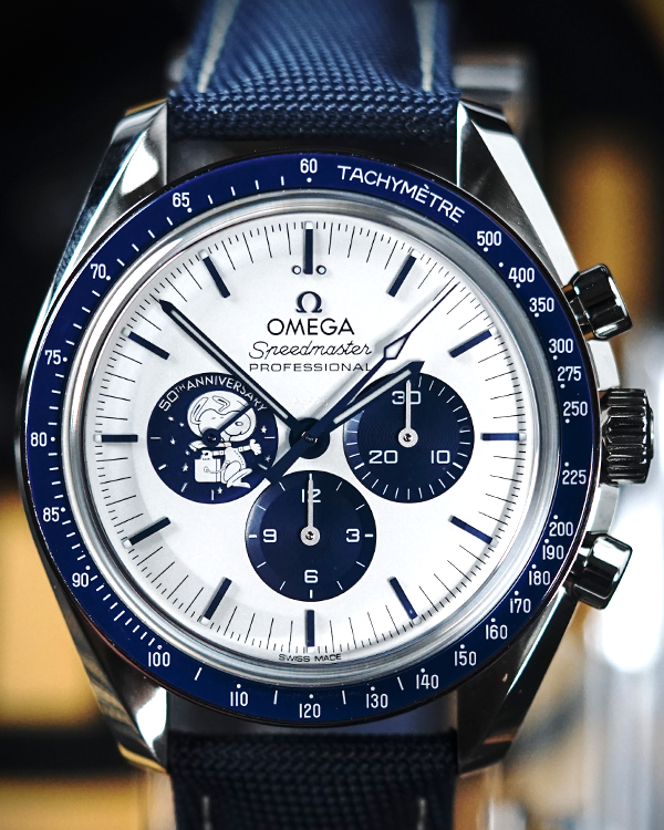 2024 Omega Speedmaster Anniversary Series “Silver Snoopy Award” 42MM Silver Dial Textile Strap (310.32.42.50.02.001)