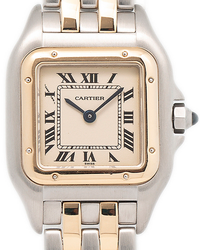 Cartier Panthère de Cartier 22MM Quartz White Dial Two-Tone Bracelet (W25029B6)