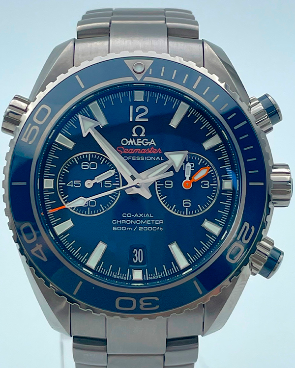 2022 Omega Seamaster Planet Ocean 600M 45.5MM Blue Dial Titanium Bracelet (232.90.46.51.03.001)